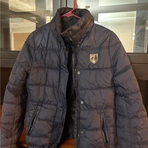 American Eagle Outfitters Dark Blue Puffer Jacket